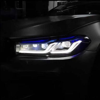 For BMW G30 G38 2017-2021Projector Lens Headlight Auto Head lamp Reverse Brake Fog Front lights DRL Plug and Play IP67 2pcs/Set