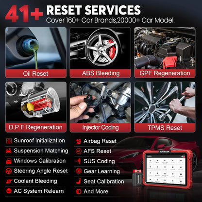 2025 KINGBOLEN K10 Pro Bi-Directional Scanner Full Systems Diagnostic Scan Tool, 40 Reset ECU Coding,AutoAuth for FCA SGW