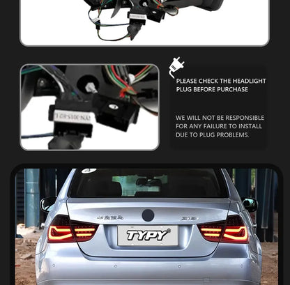 TYPY Car Lights  For BMW 3 Series E90 Taillights 2009-2012 LED Projetor Tail Lamp Daytime Running Light Automotive Accessories