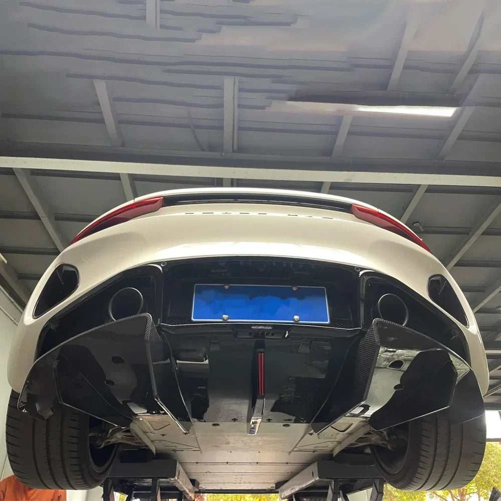 Suitable for Car Part Dry Carbon Fiber Rear Bumper Diffuser Lip Exterior Trims for Lotus Emira 2021+