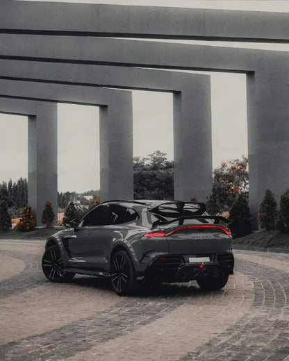 Dry Carbon Fiber Material For Aston Martin DBX Upgrade Mansori Style Body Kit Front Lip Tuyere Wheel Eyebrow Side Skirts