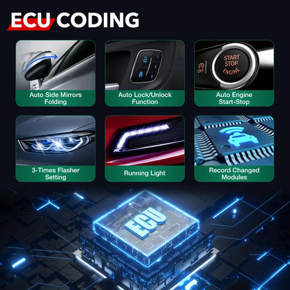 KINGBOLEN K7 Car Diagnostic Tools All System ECU Coding Bidirectionnal 28 Service FCA OBD2 Scanner Lifetime Free Update PK MAX 2