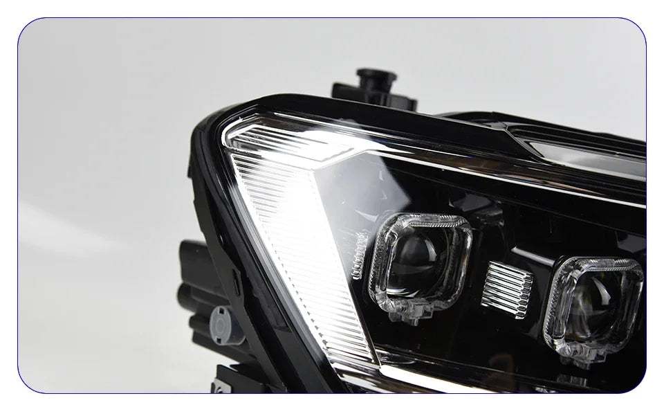 Car Front Lamps for VW Tiguan L 2017-2021 LED Auto Headlights Assembly Upgrade Bugatti Style 4 Projector Lens Accessories