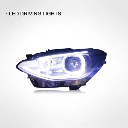 For BMW 1 Series F20 2014-2017 Car Auto Parts Headlight Assembly LED Lights Lamp DRL Signal Plug And Play Daytime Running