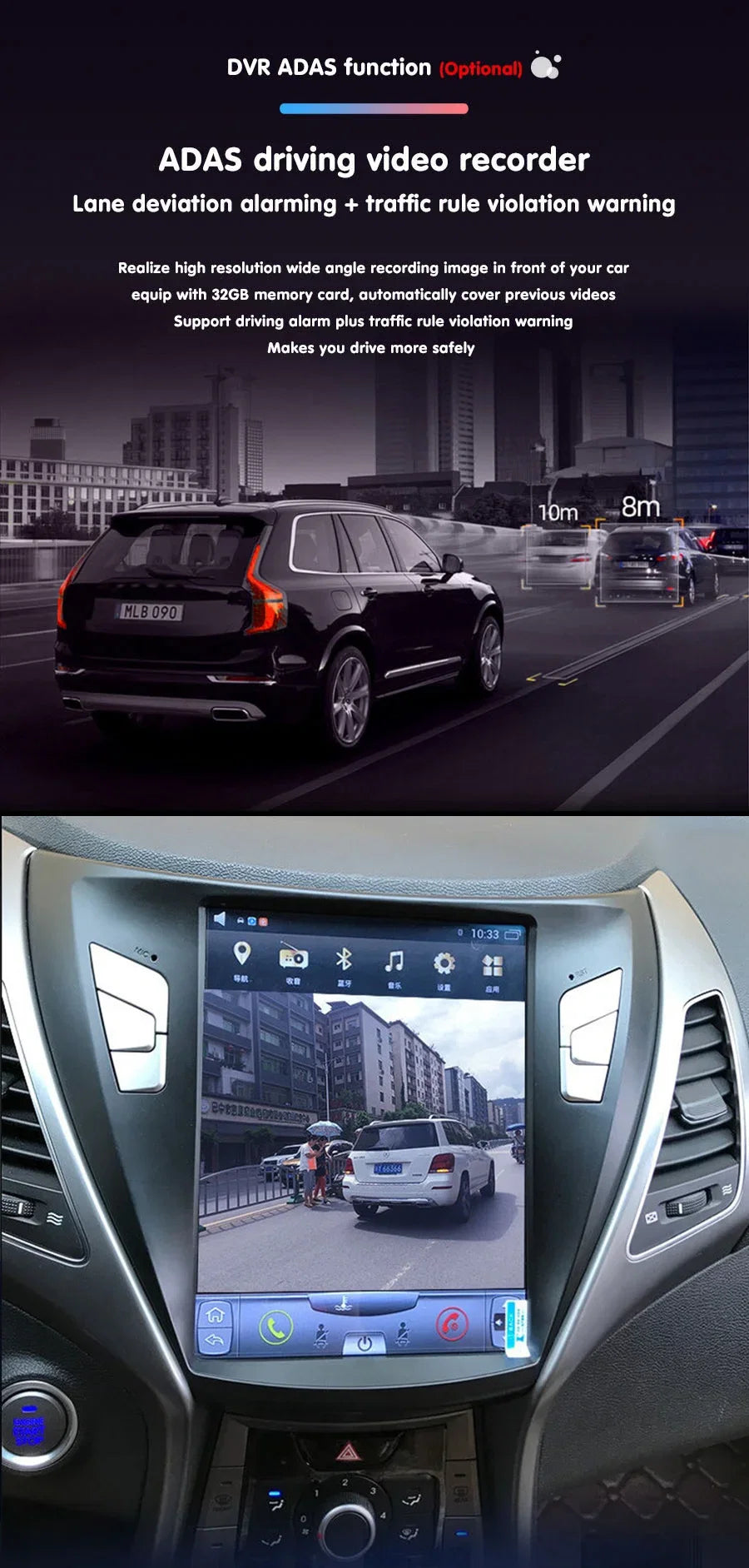 Carplay For Dodge Durango 2012 - 2019 Android13 Car Stereo Car Radio with touch Screen Radio Player Car GPS Navigation Head Unit