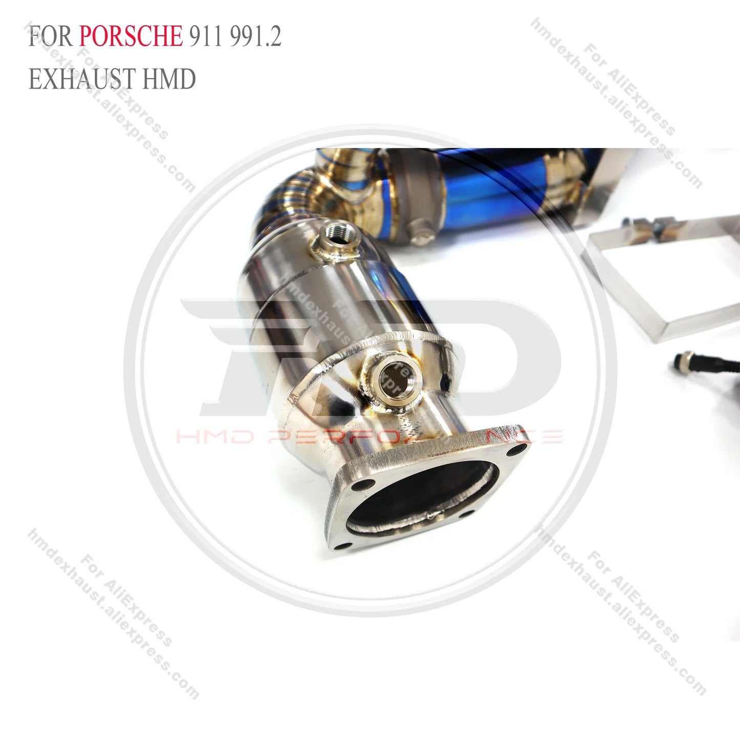 HMD Exclusive customization Exhaust System Titanium alloy High Flow Downpipe and catback for Porsche 911 991.2 with GT3