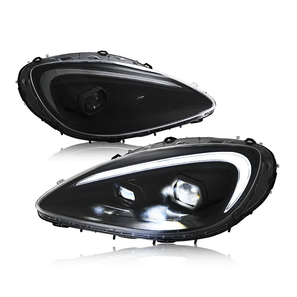 TT-ABC Modified LED Headlight For Chevrolet Corvette C6 2005-2013 Head Lamp With Porsche Design Sequential Turn Signal Assembly
