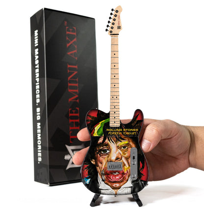 The Rolling Stones "Foreign Tongues" Collectible Miniature Guitar
