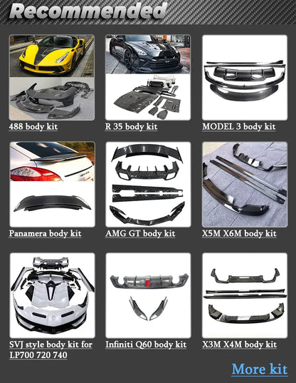 Dry Carbon Fiber Side Fenders for Mclaren 720s Coupe Not Convertble RYFT Design