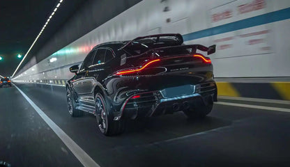 Dry Carbon Fiber Material For Aston Martin DBX Upgrade Mansori Style Body Kit Front Lip Tuyere Wheel Eyebrow Side Skirts