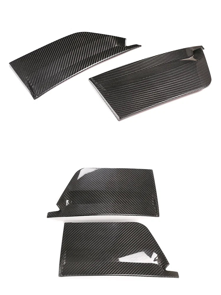 2pcs/Set Real Carbon Fiber B-pillar Window Decoration Cover Trim Fit For Ferrari 458 2011-2016 Auto Sticker Molding Accessories