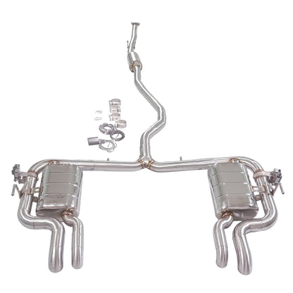 GFC Catback Exhaust Muffler for 2018 10th Gen Honda Civic FC1 1.5T, Car Electric Valve Exhaust System Made of Stainless Steel