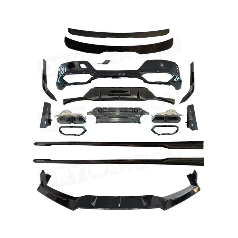 Front Bumper Lip Rear Spoiler Trunk Wing Rear Diffuser Exhaust Tips Side Skirts Body Kits for BMW 7 Series G70 Sport 2023+