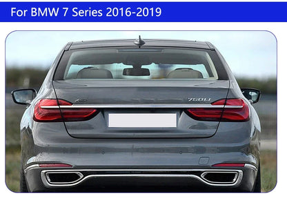 Upgraded Through Taillights Accessories for BMW 7 Series F01 F02 G11 G12 730Li 740Li 750Li 2008-2019 LED Car Taillights Assembly
