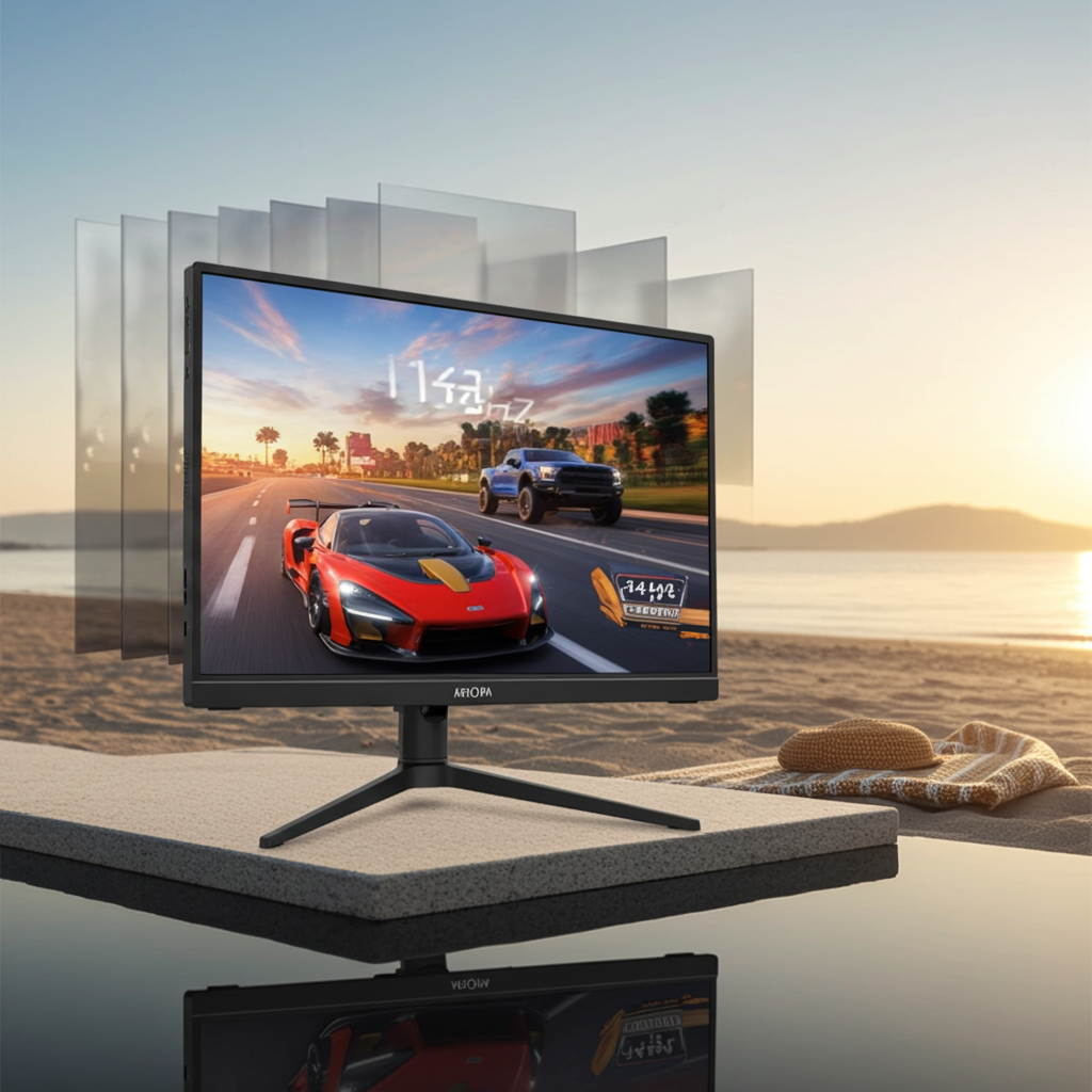 16.1" Portable Gaming Monitor – 144Hz, 1080P FHD IPS, USB-C & Mini HDMI, Compatible with PS5, Xbox, Steam Deck & Laptop