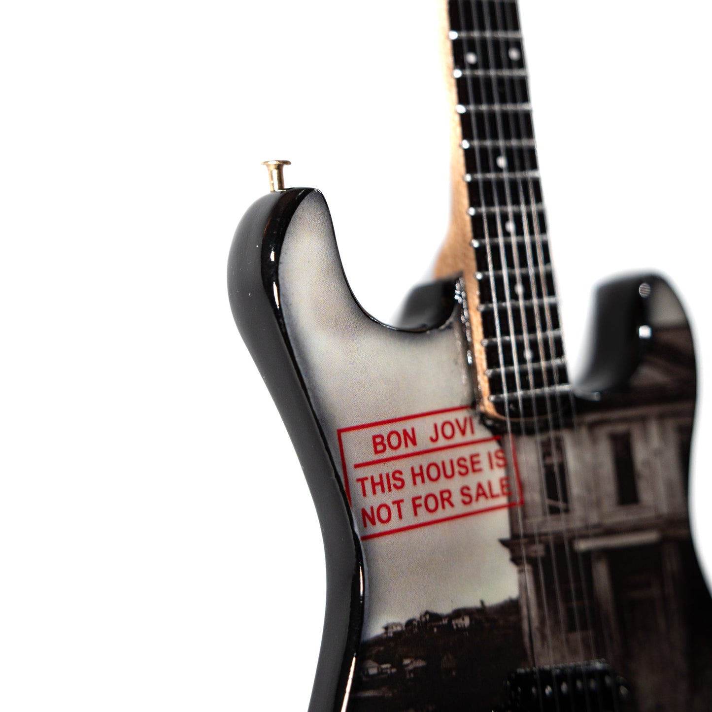 Bon Jovi This House Is Not For Sale Collectible Miniature Guitar