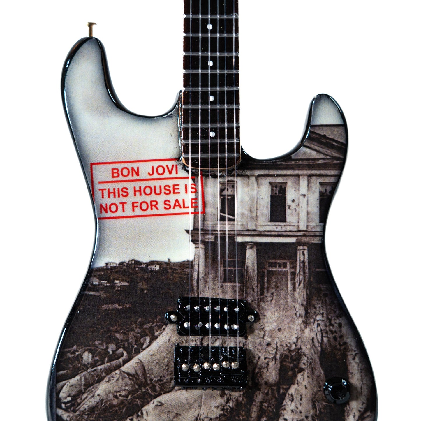 Bon Jovi This House Is Not For Sale Collectible Miniature Guitar