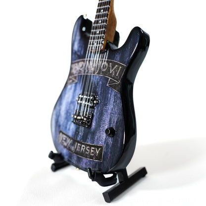 Bon Jovi New Jersey Collectible Miniature Guitar