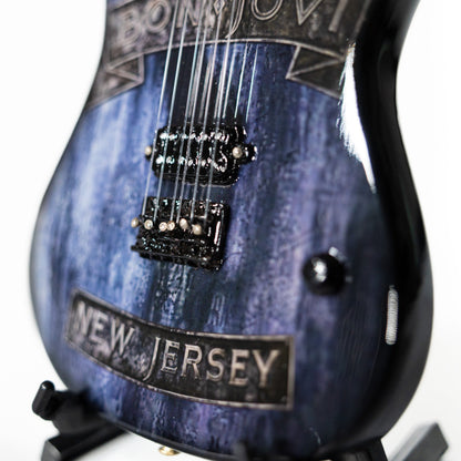 Bon Jovi New Jersey Collectible Miniature Guitar