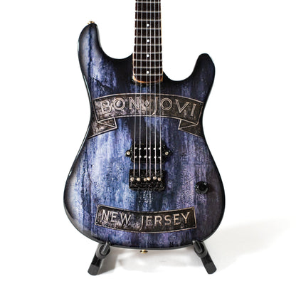Bon Jovi New Jersey Collectible Miniature Guitar