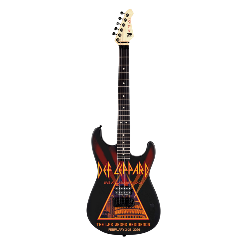 Def Leppard – Live at Caesars Palace, Las Vegas Residency Collectible Miniature Guitar