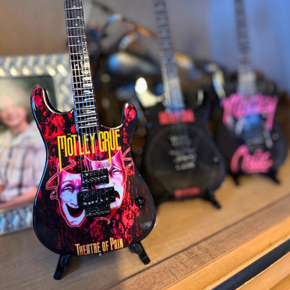 Mötley Crüe "Theatre of Pain" Collectible Miniature Guitar