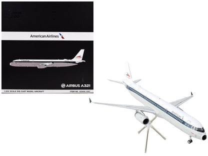 Airbus A321 Commercial Aircraft "American Airlines - Allegheny" (N579UW) White with Blue Stripes "Gemini 200" Series 1/200 Diecast Model Airplane by GeminiJets  free shipping USA
