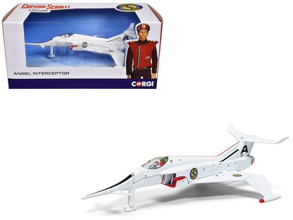 Angel Interceptor Aircraft "World Army Air Force" White "Captain Scarlet and the Mysterons" (1967-1968) TV Series Diecast Model by Corgi  free shipping USA