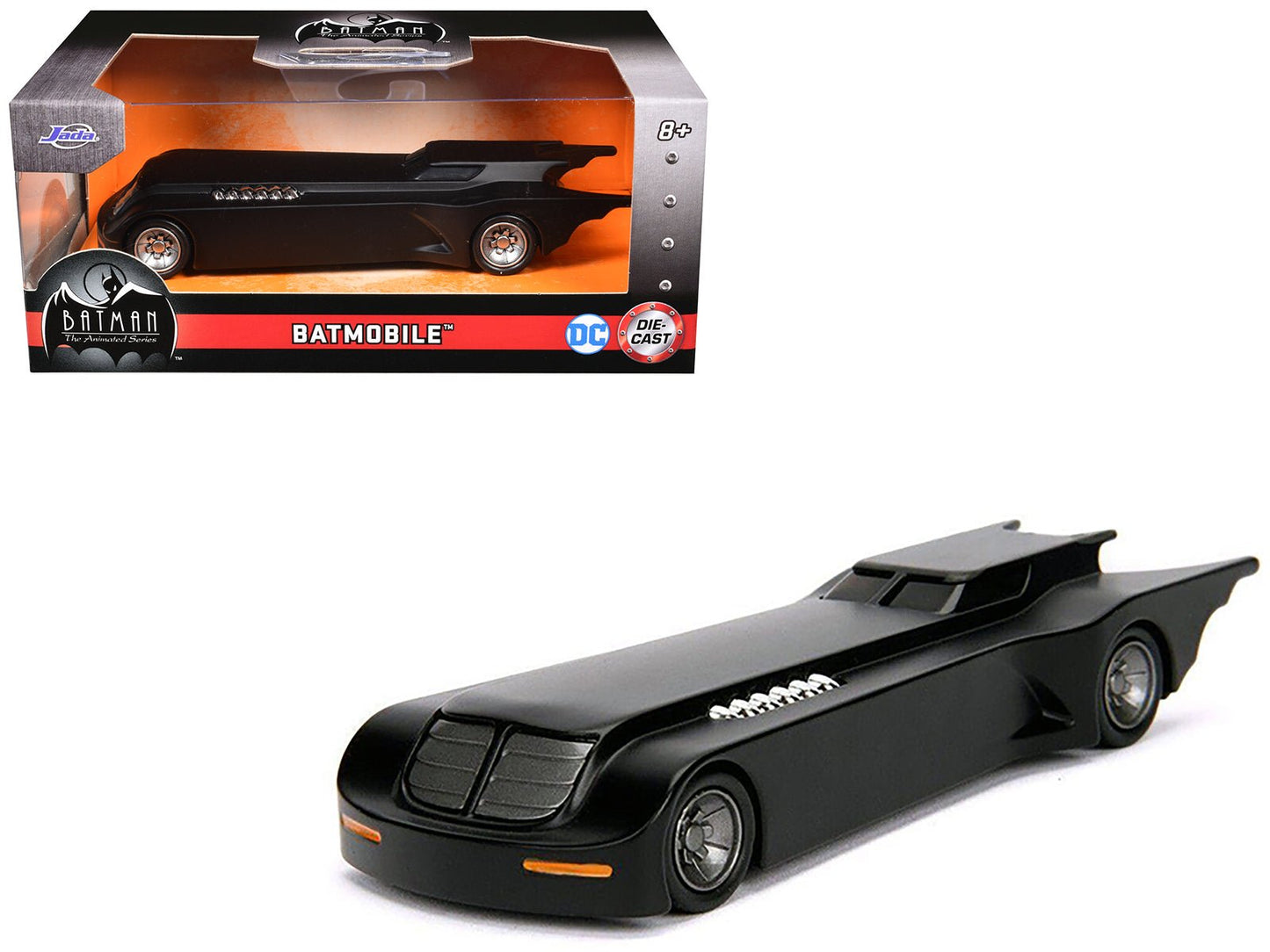Batmobile "The Animated Series" DC Comics Series Diecast Model Car by Jada  free shipping USA