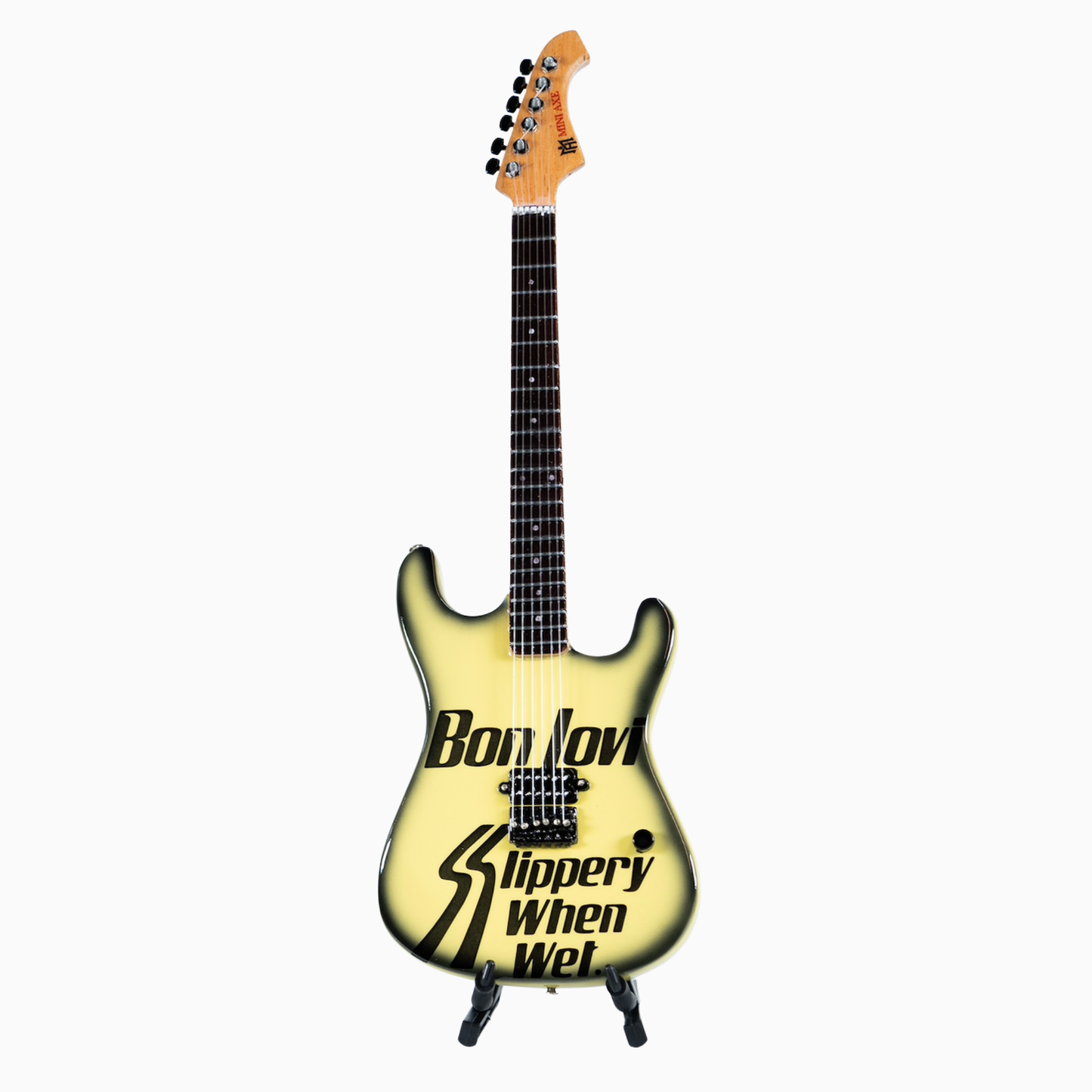 Bon Jovi Slippery When Wet Collectible Miniature Guitar