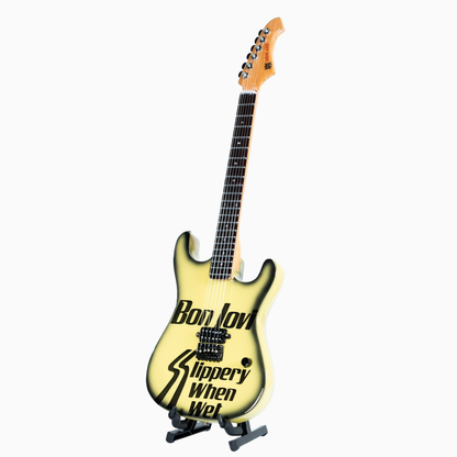 Bon Jovi Slippery When Wet Collectible Miniature Guitar