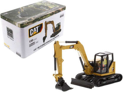 CAT Caterpillar 309 CR Next Generation Mini Hydraulic Excavator with Work Tools and Operator "High Line" Series 1/50 Diecast Model by Diecast Masters  free shipping USA