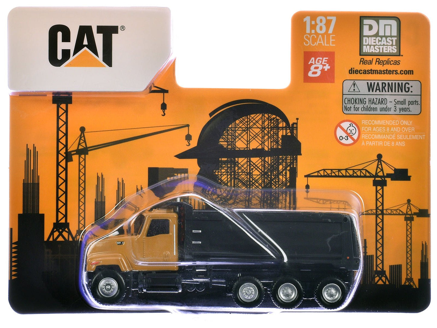 CAT Caterpillar CT681 Dump Truck Yellow 1/87 (HO) Diecast Model by Diecast Masters  free shipping USA