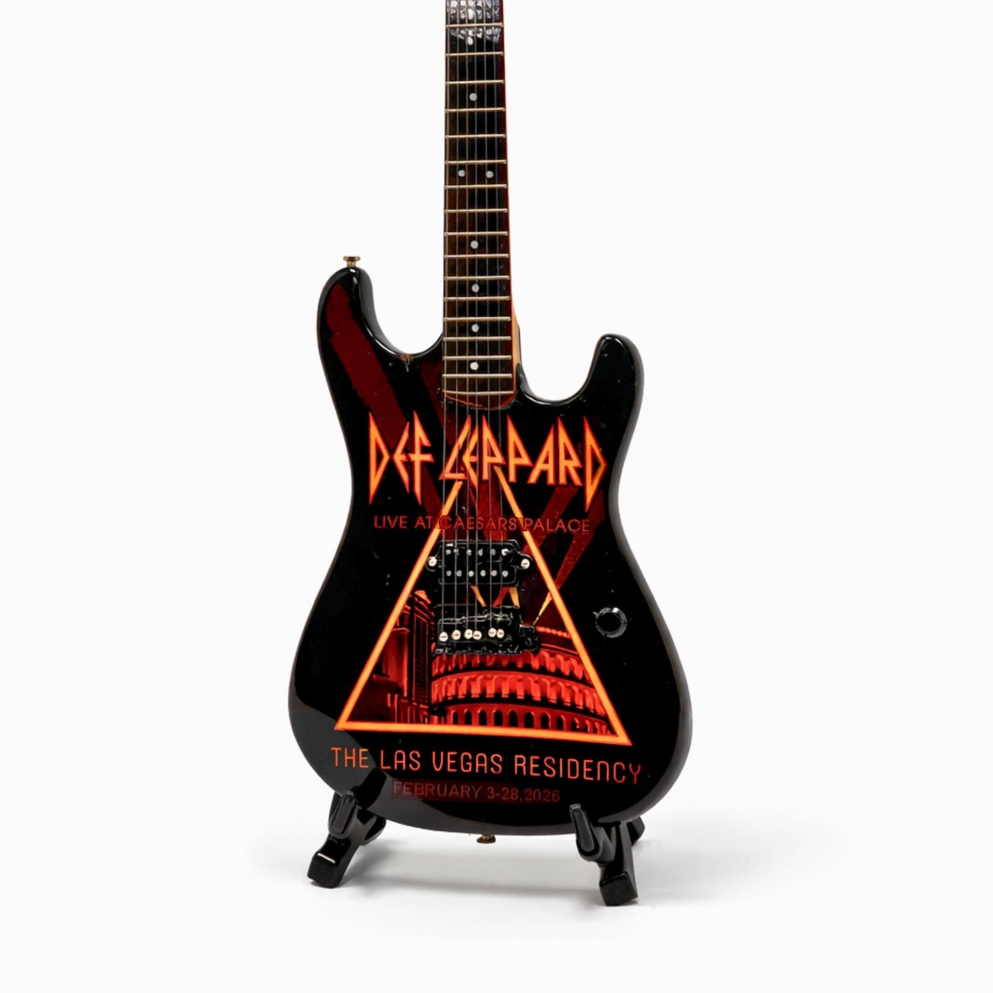 Def Leppard – Live at Caesars Palace, Las Vegas Residency Collectible Miniature Guitar