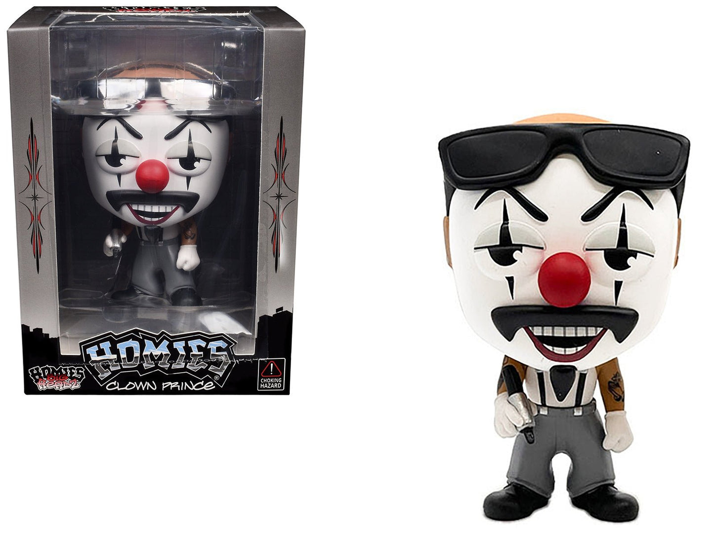 Clown Prince 4.5" Figure "Homies Big Headz" Series 4 model by Homies  free shipping USA