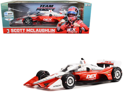 Dallara IndyCar #3 Scott McLaughlin "DEX Imaging" Team Penske (Road Course Configuration) "NTT IndyCar Series" First Win Firestone Grand Prix of St. Petersburg (2022) 1/18 Diecast Model Car by Greenlight  free shipping USA