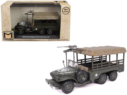 Dodge WC63 Weapons Carrier with Canvas Top Olive Drab "United States Army" 1/43 Diecast Model by Militaria Die Cast  free shipping USA