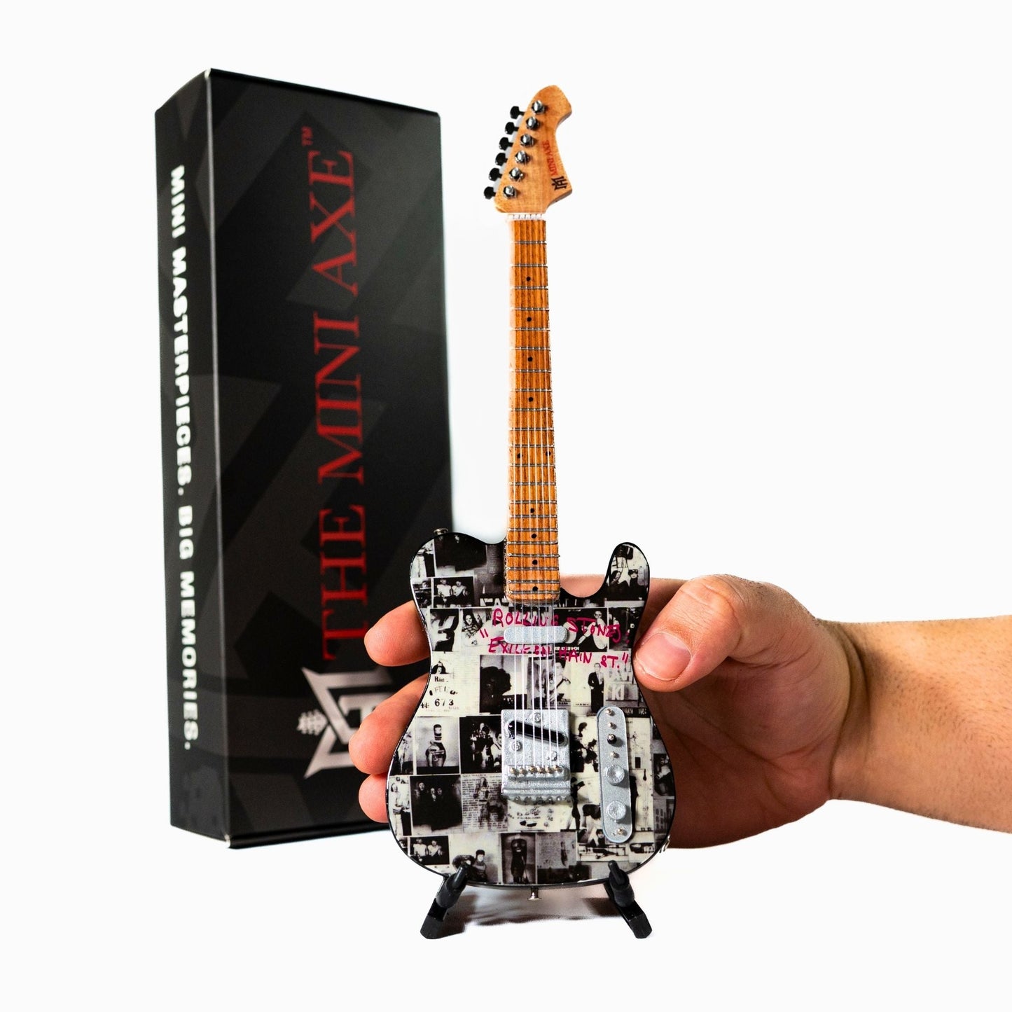 The Rolling Stones "Exile On Main Street" Collectible Miniature Guitar