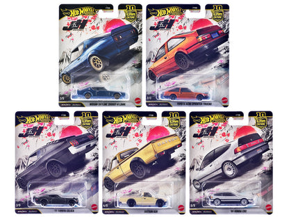 "Japan Historics 5" 5 piece Set "Car Culture 10th Anniversary" 2025 Series P Diecast Model Cars by Hot Wheels  free shipping USA