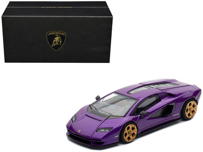Lamborghini Countach LPI 800-4 Viola Pasifae Purple Metallic "Hong Kong Toycar Salon 2025" 1/64 Diecast Model Car by Pop Race  free shipping USA