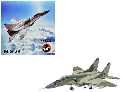 Mikoyan-Gurevich MiG-29 Fighter Aircraft "120th GvIAP Domna Airfield" (2001) Russian Air Force 1/100 Diecast Model Airplane  free shipping USA