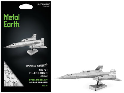 Model Kit Lockheed Martin SR-71 Blackbird Aircraft (Moderate Difficulty) Steel Model by Metal Earth  free shipping USA