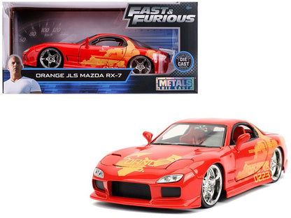 Orange Julius' Mazda RX-7 "Fast & Furious" Movie 1/24 Diecast Model Car by Jada  free shipping USA