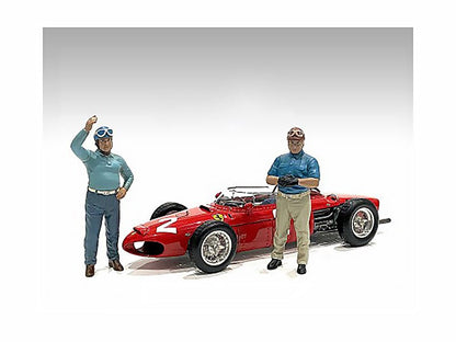 "Racing Legends" 50's Set of 2 Diecast Figures for 1/43 Scale Models by American Diorama  free shipping USA
