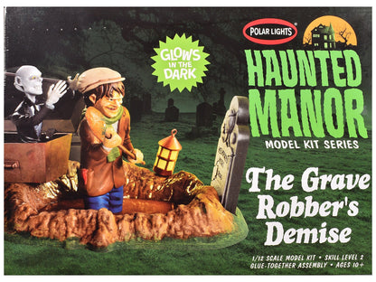 Skill 2 Model Kit Haunted Manor "The Grave Robber's Demise" Diorama Set 1/12 Scale Model by Polar Lights  free shipping USA