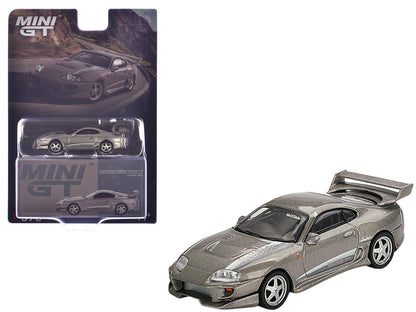 Toyota Supra "VeilSide Combat V-II" Combat Gray Metallic Limited Edition 1/64 Diecast Model Car by Mini GT  free shipping USA