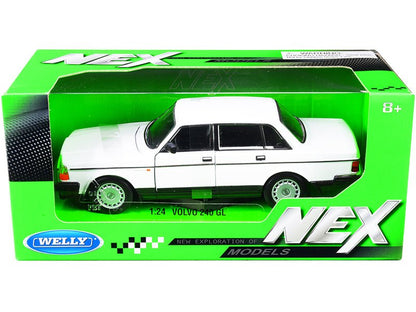 Volvo 240 GL White "NEX Models" 1/24 Diecast Model Car by Welly  free shipping USA