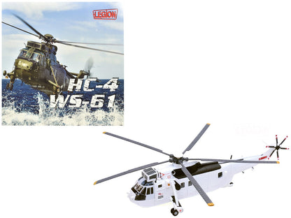 Westland Sea King HC.4 Helicopter "White Livery 845 Naval Air Squadron United Nations Protection Force Bosnia/Croatia" (1995) British Royal Navy 1/72 Diecast Model by Legion  free shipping USA